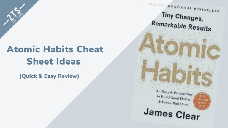 Atomic Habits Cheat Sheet Ideas (Quick & Easy Review)